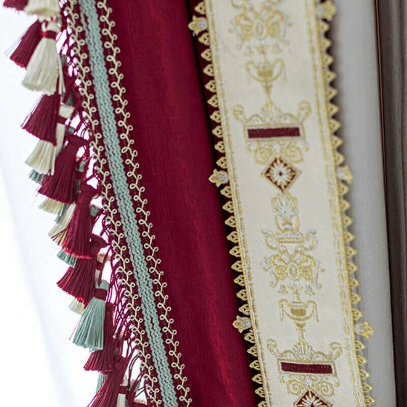 Ethan European Design Lustrous Satin Curtain - Beige and Pink,Faux Silk Satin,Discover Curtains