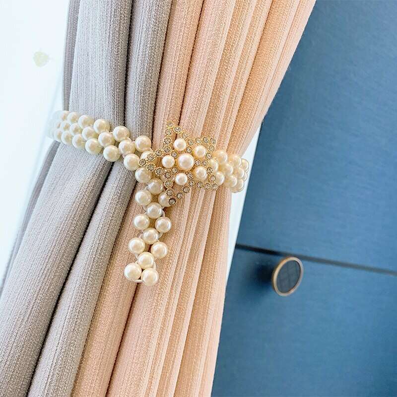 Ethan Pearl Curtain Tiebacks,Curtain Accessories,Discover Curtains