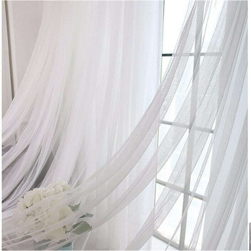 Jason Luxury Veil Curtain - Pink / Beige / Blue / White,Polyester Curtains,Discover Curtains