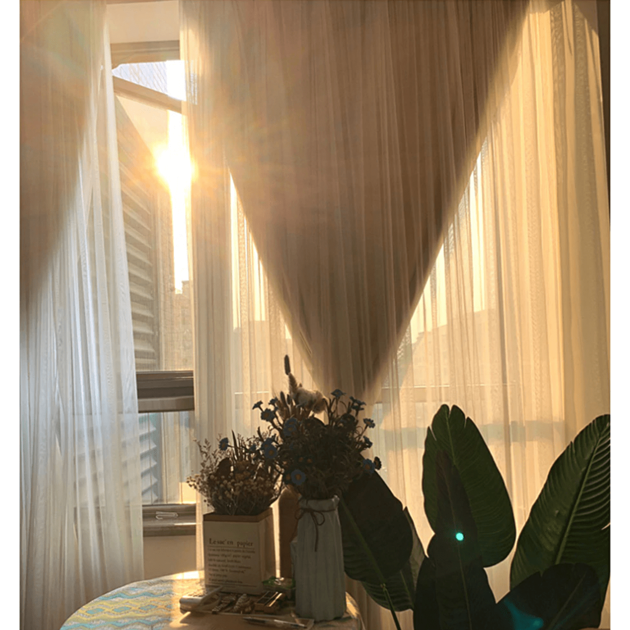 Jason Luxury Veil Curtain - Pink / Beige / Blue / White,Polyester Curtains,Discover Curtains