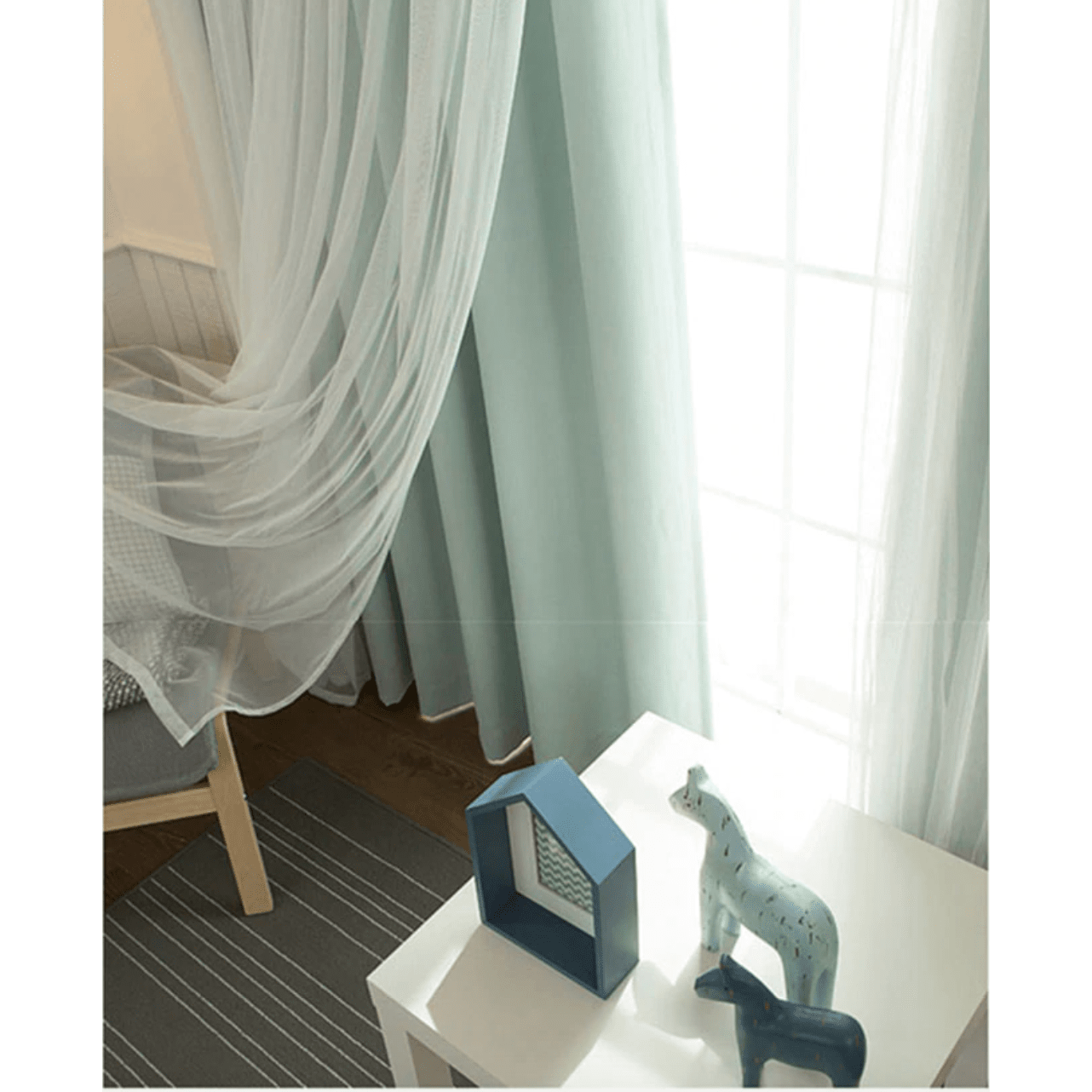 Jason Luxury Veil Curtain - Pink / Beige / Blue / White,Polyester Curtains,Discover Curtains