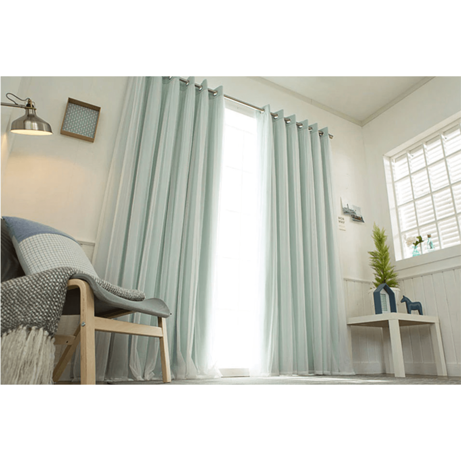 Jason Luxury Veil Curtain - Pink / Beige / Blue / White,Polyester Curtains,Discover Curtains