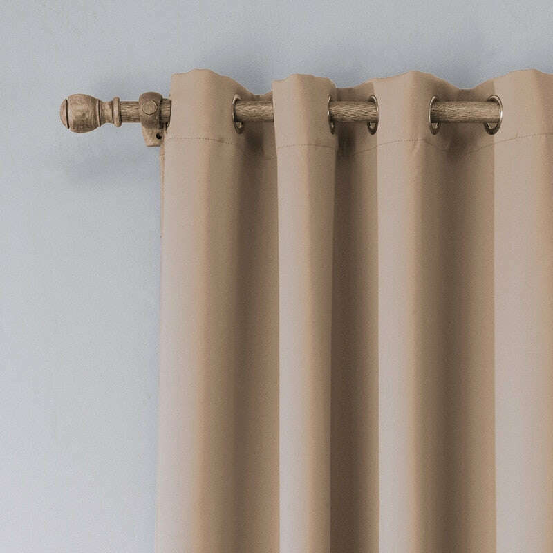 Jason Modern Plain Blackout Curtains - Beige,Polyester Curtains,Discover Curtains