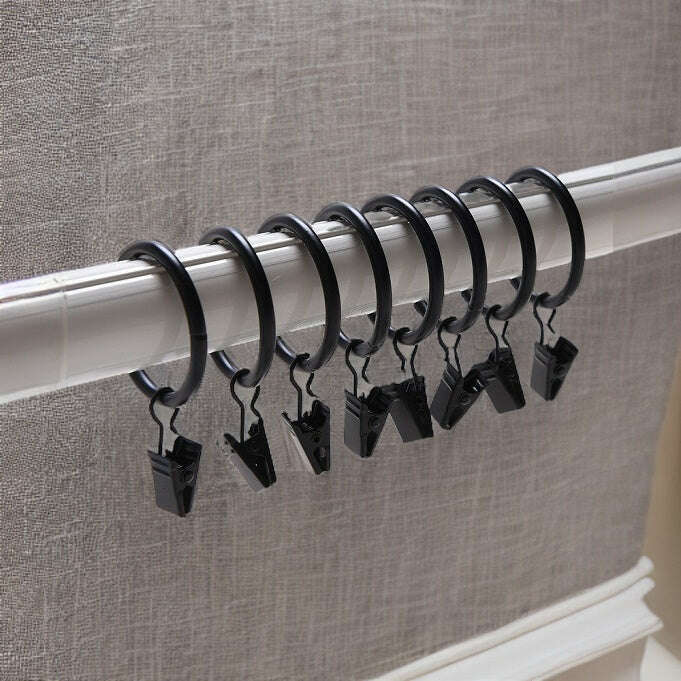 Kara Curtain Rings With Clips,Curtain Accessories,Discover Curtains