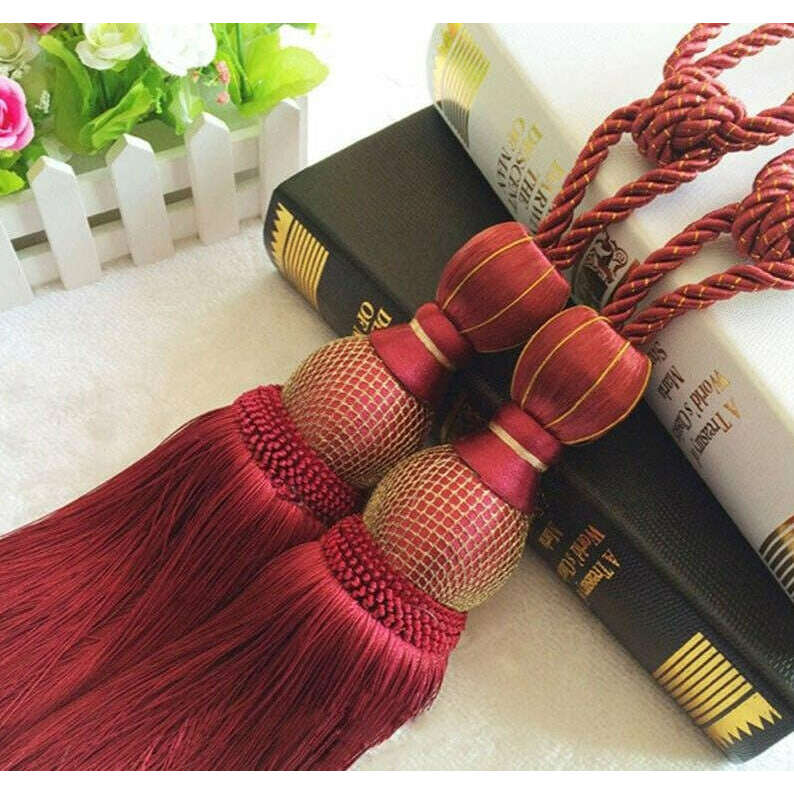 Kara Hanging Ball Tassel TieBack,Curtain Accessories,Discover Curtains