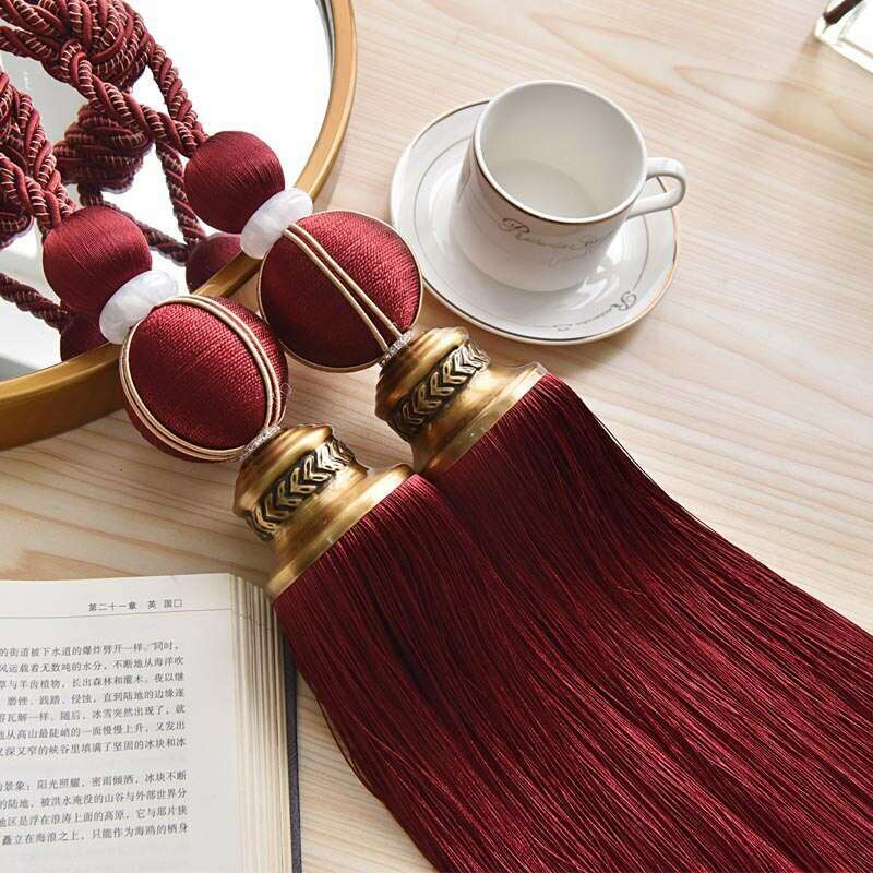 Kara Luxury Detailed Fringe Tiebacks,Curtain Accessories,Discover Curtains