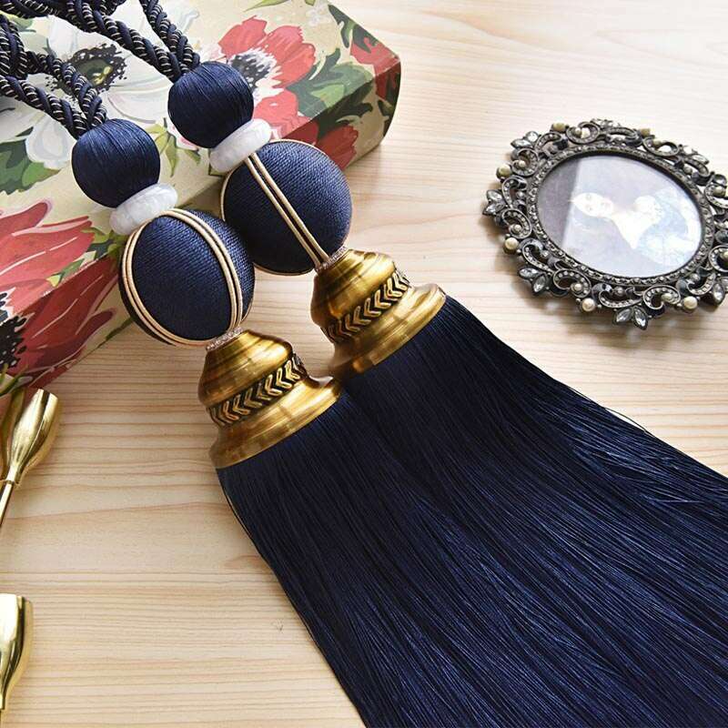 Kara Luxury Detailed Fringe Tiebacks,Curtain Accessories,Discover Curtains