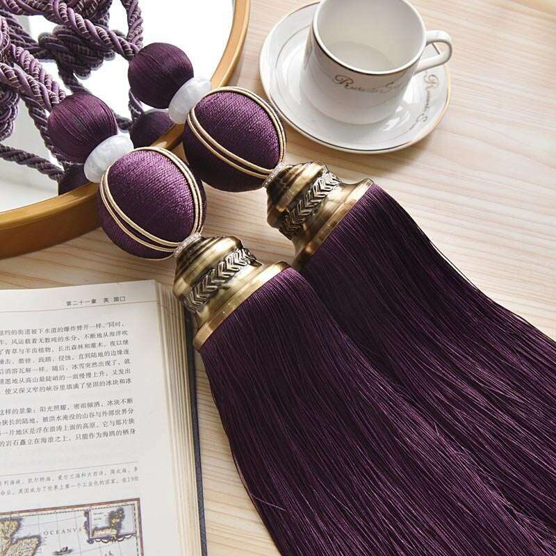 Kara Luxury Detailed Fringe Tiebacks,Curtain Accessories,Discover Curtains