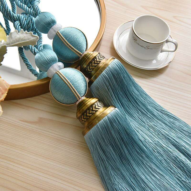 Kara Luxury Detailed Fringe Tiebacks,Curtain Accessories,Discover Curtains