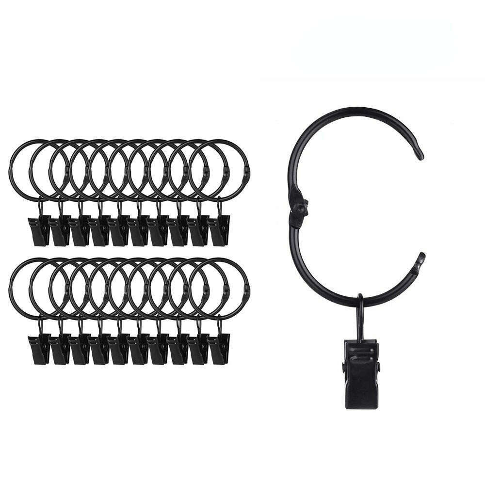 Kara Openable Curtain Rings With Clips Hooks,Curtain Accessories,Discover Curtains