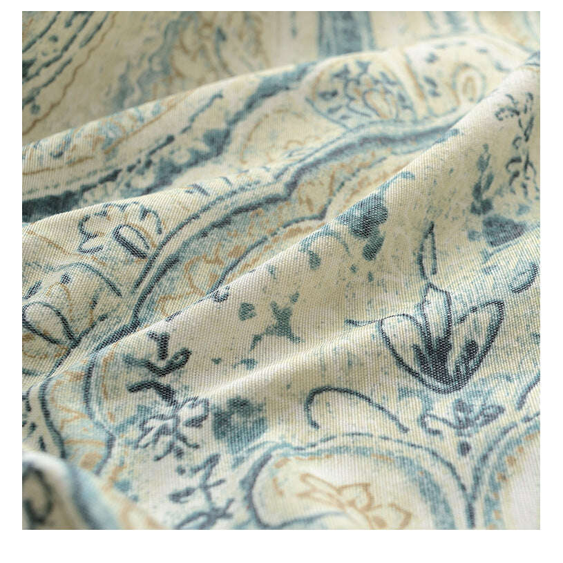 Mila French Country Print Intricate Design Curtain - Beige,Print Polyester,Discover Curtains
