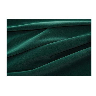 Mila Luxury Plush Plain Velvet Curtains - Dark Emerald Green