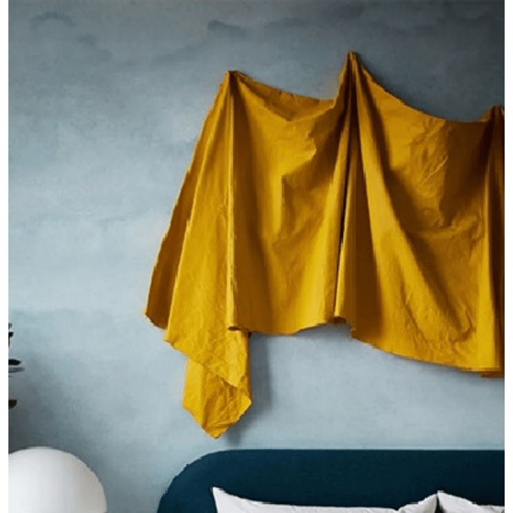 Mila Modern Luxury Plain Velvet Turmeric Yellow Curtain,Velvet Curtains,Discover Curtains