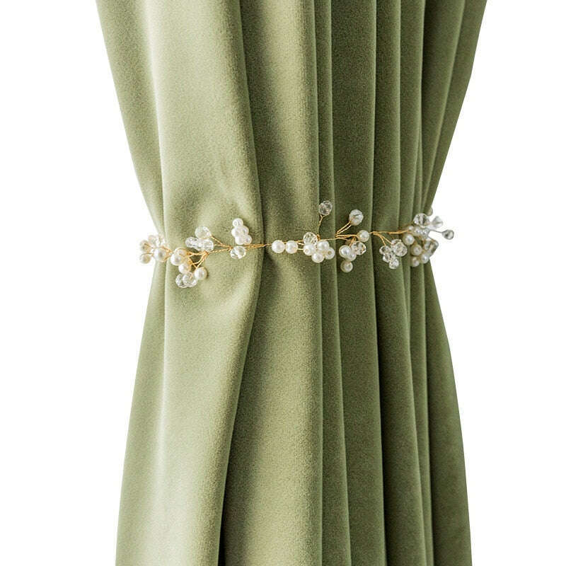 Mila Modern Luxury Plush Velvet Curtains - Light Green,Velvet Curtains,Discover Curtains