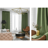 Rémy Blackout Double-Sided Plain Linen Thermal Insulated Curtain - Light Green