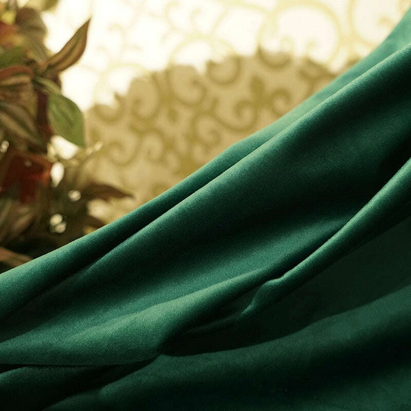 Rémy Classic Velvet Valance - Green,Valance,Discover Curtains