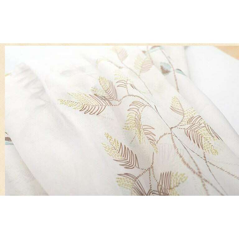 Rémy Korean Pastoral Print Curtain - Ivory,Print Polyester,Discover Curtains