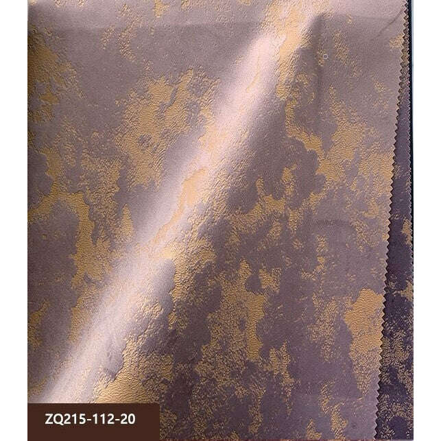 T.B. London Luxury Golden Textured Velvet Curtains- Mauve