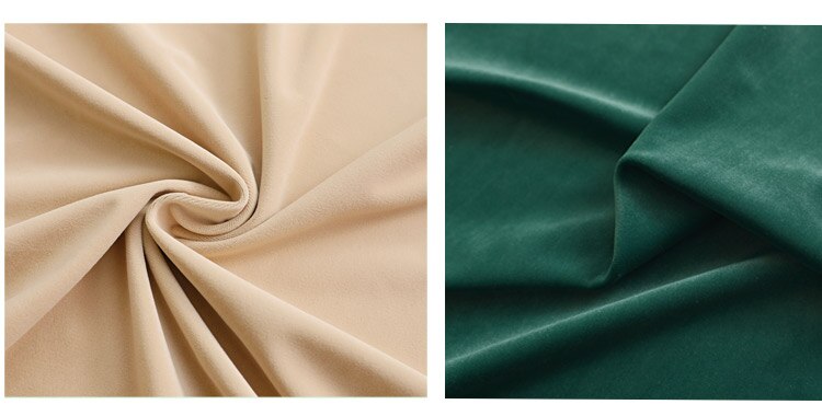 Mila Luxury Lace Border Luxury Velvet Curtain - Green & Beige,Velvet Curtains,Discover Curtains