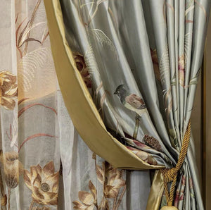 SATIN AND SILK CURTAINS