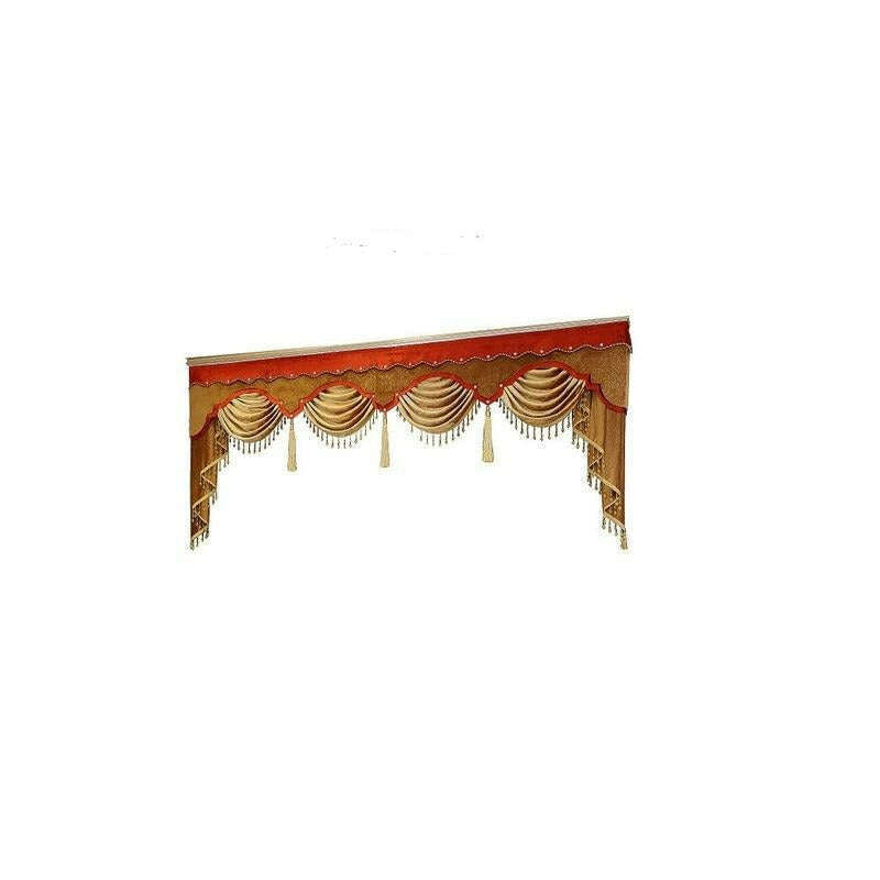 Annapolis Luxury Valance - Dark Brown Golden