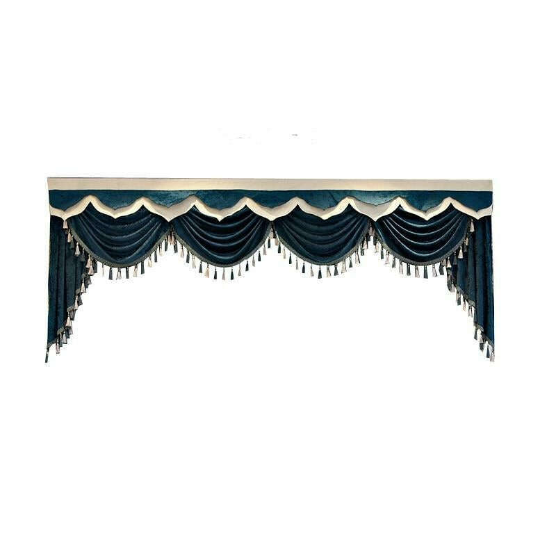 Annapolis Luxury Valance - Dark Shiny Teal