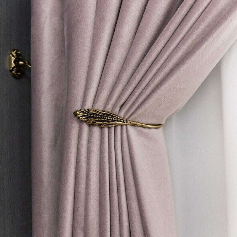 Brittany Velvet Plain Curtains - Lilac