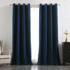 Brittany Velvet Plain Curtains - Navy Blue
