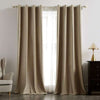 Brittany Velvet Plain Curtains - Taupe