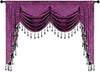 Mila Classic Plain Velvet Valance - Purple