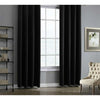 Jason Modern Plain Blackout Curtains - Black