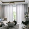 Jason Plain Velvet Sheer Curtain - Light Gray