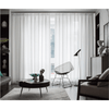 Jason Plain Velvet Sheer Curtain - White
