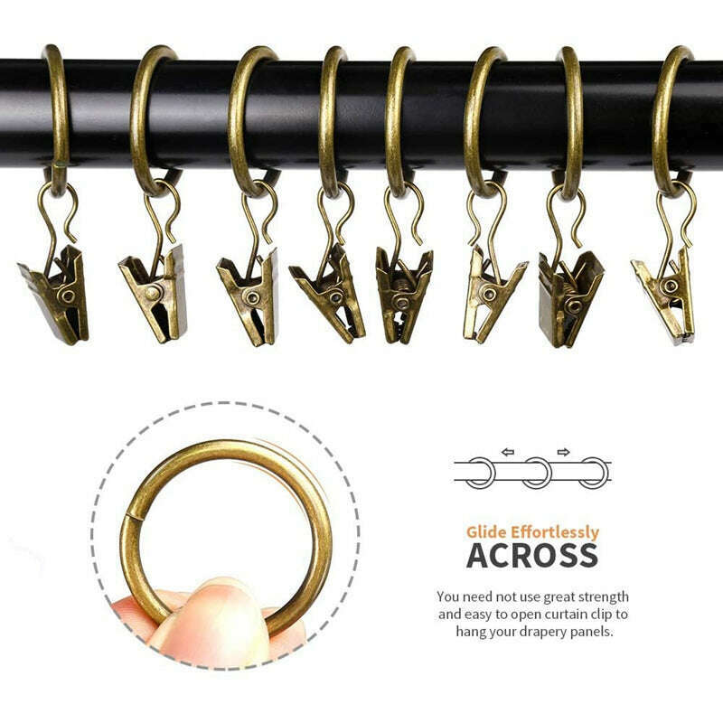 Kara Curtain Rings With Clips