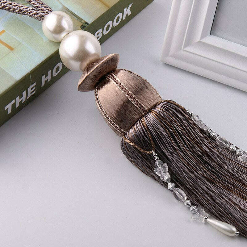 Kara Pearl Tassel Curtain Tieback