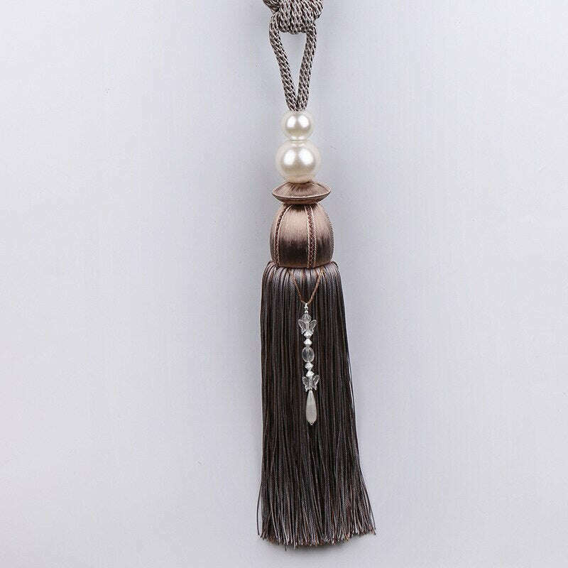 Kara Pearl Tassel Curtain Tieback