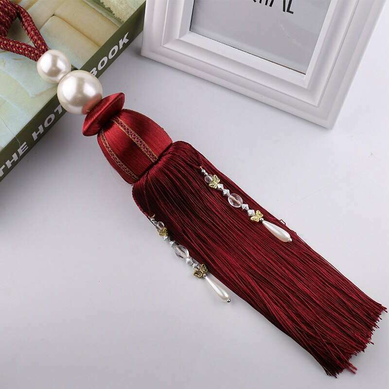 Kara Pearl Tassel Curtain Tieback