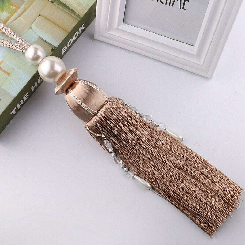 Kara Pearl Tassel Curtain Tieback