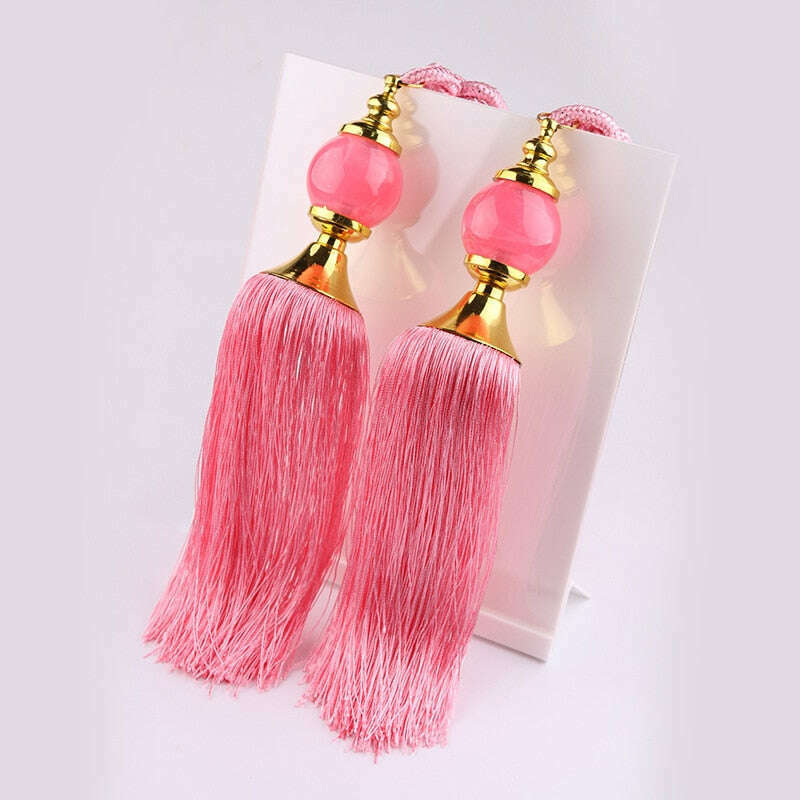 Kara Poly-Jade Ball Tassel Curtain Tieback