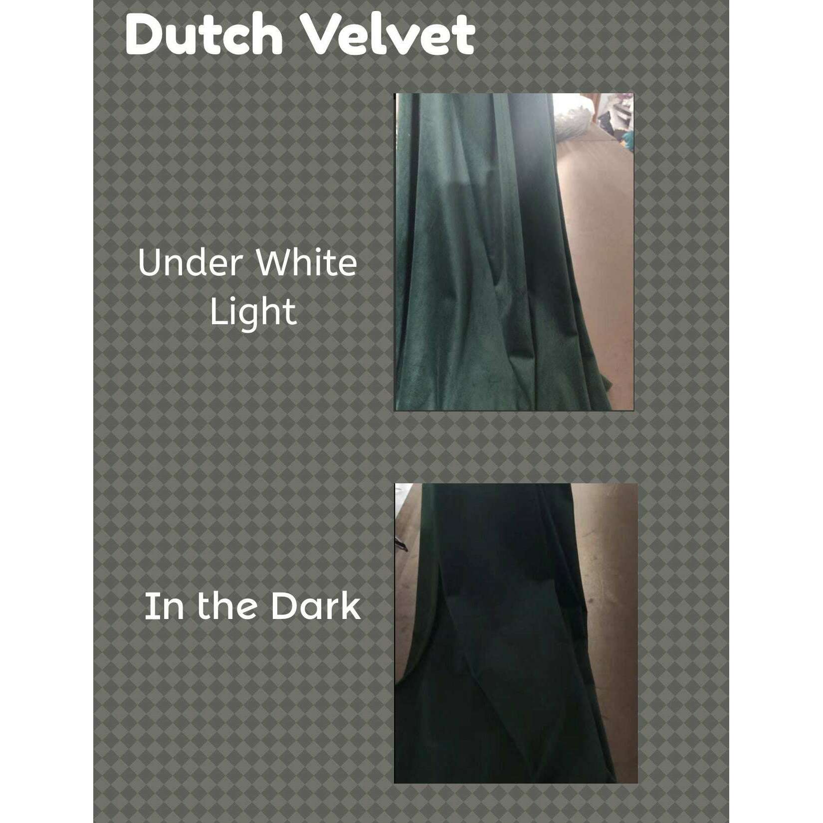 Mila Luxury Dutch Velvet Curtain- Dark Emerald Green