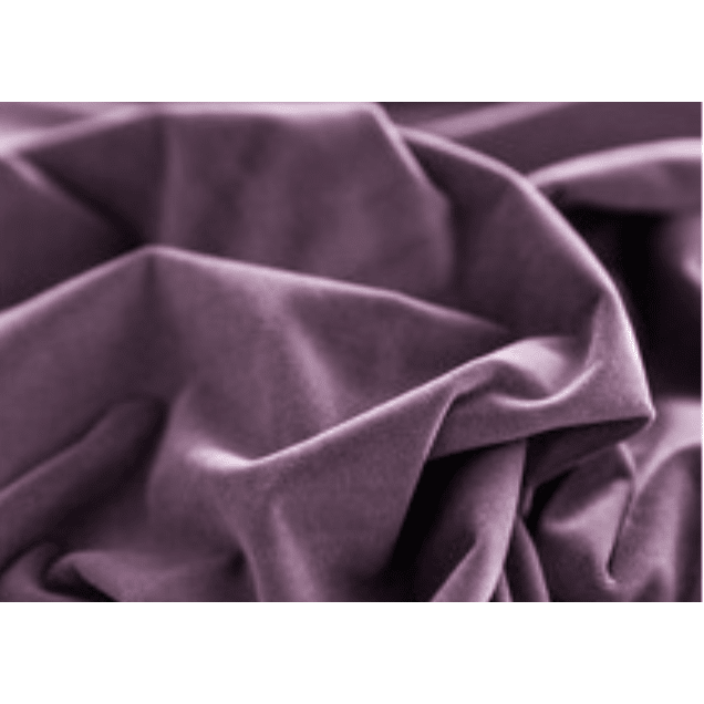 Mila Modern Luxury Plush Plain Velvet Curtains - Purple