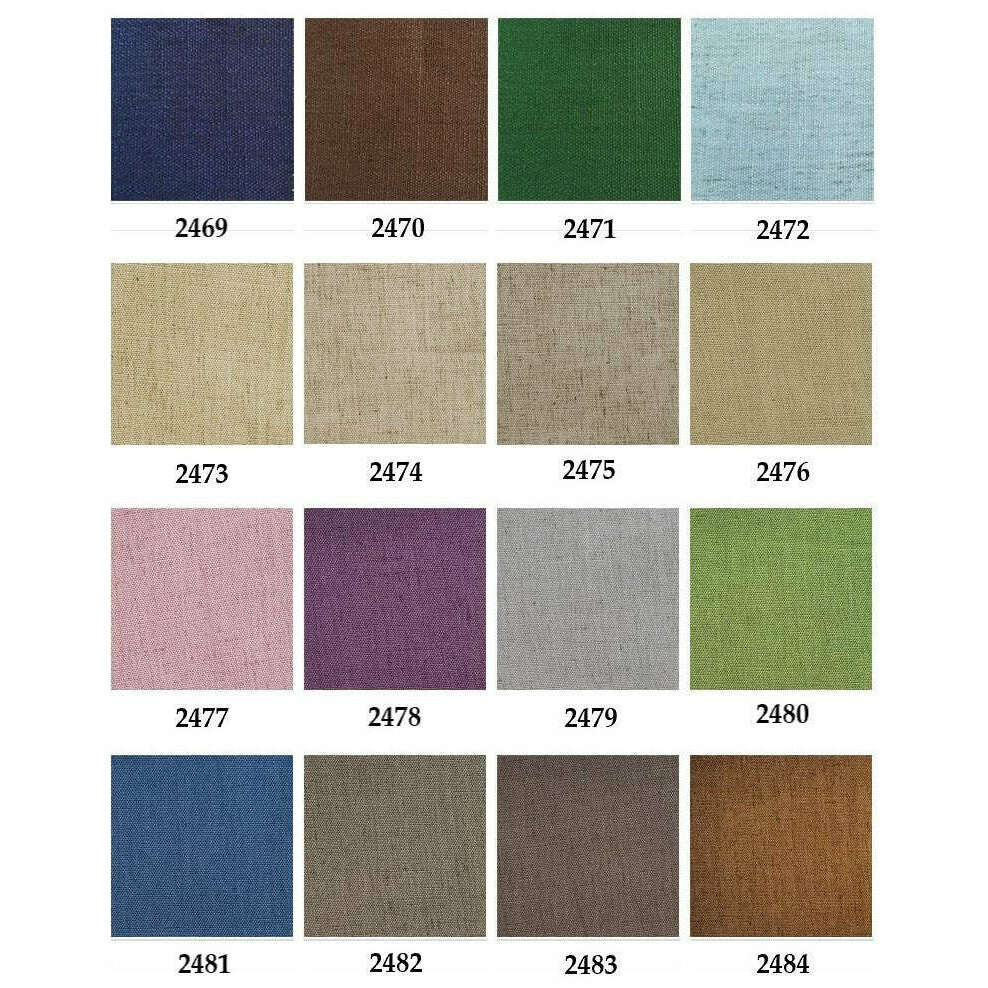 Napa Roman Linen Blinds - Plain - More Color Options