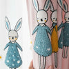 Rémy Embroidered Rabbit / Bunny Curtains - Pink