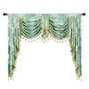 Rémy European Jacquard Flower Valance - Blue