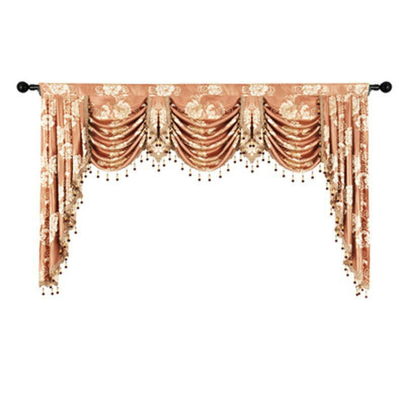 Rémy European Jacquard Flower Valance - Brown