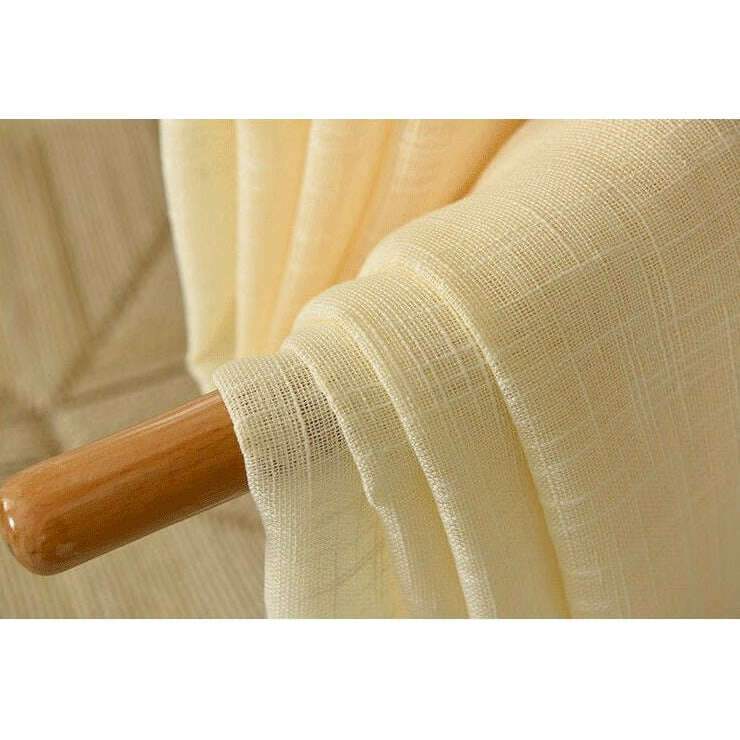 Rémy Linen Semi-Shading Curtain - Ivory