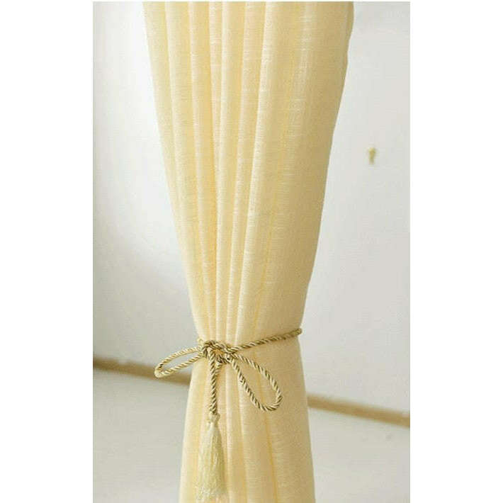 Rémy Linen Semi-Shading Curtain - Ivory