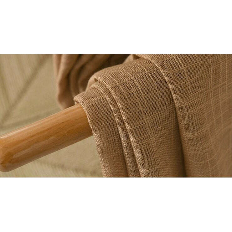 Rémy Linen Semi-Shading Curtain - Light Brown