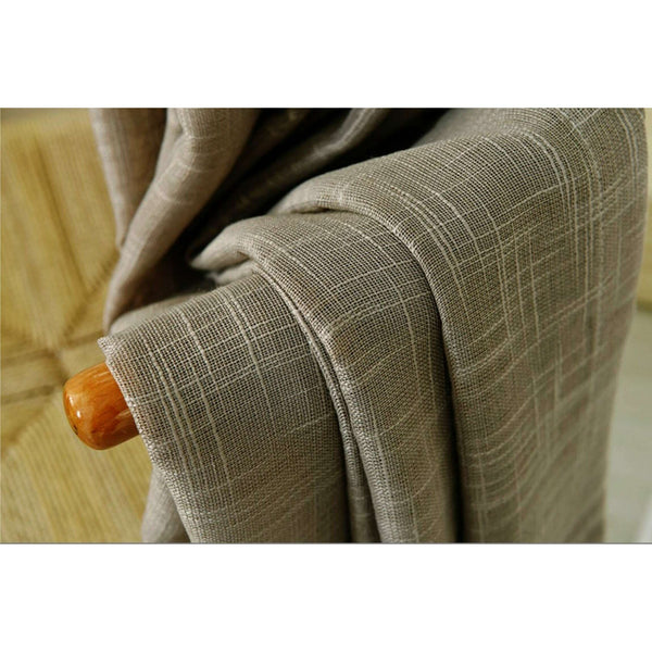 Rémy Linen Semi-Shading Curtain - Taupe,Linen Semi Sheer Curtain,Discover Curtains