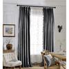 Rémy Luxury European Blackout Tassel Velvet Curtains - Charcoal Gray
